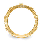14k 1/4 carat Lab Grown Diamond VS/SI+ G+ Complete Fashion Band