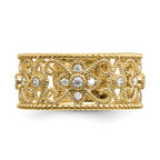 14k 1/4 carat Lab Grown Diamond VS/SI+ G+ Complete Fashion Band