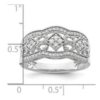 14k White Gold 1/4 carat Diamond Vintage Ring