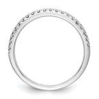 14k White Gold 1/5 carat Lab Grown Diamond VS/SI+ G+ Complete Wedding Band