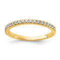 14k 1/5 carat Lab Grown Diamond VS/SI+ G+ Complete Wedding Band