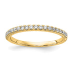 14k 1/4 carat Lab Grown Diamond VS/SI+ G+ Complete Wedding Band