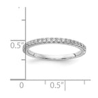 14k White Gold 1/4 carat Lab Grown Diamond VS/SI+ G+ Complete Wedding Band