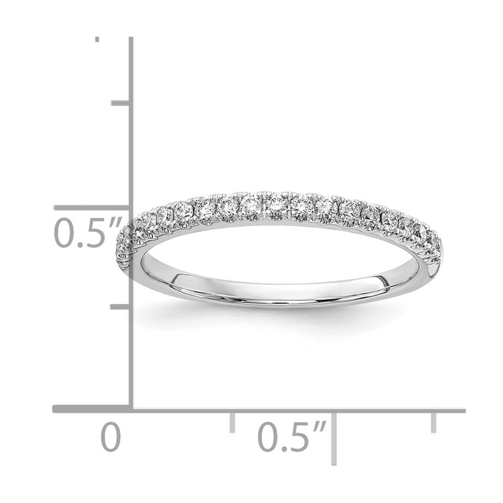 14k White Gold 1/4 carat Lab Grown Diamond VS/SI+ G+ Complete Wedding Band