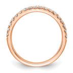 14k Rose Gold 1/3 carat Lab Grown Diamond VS/SI+ G+ Complete Wedding Band