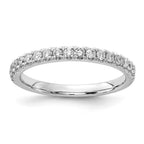 14k White Gold 1/3 carat Lab Grown Diamond VS/SI+ G+ Complete Wedding Band
