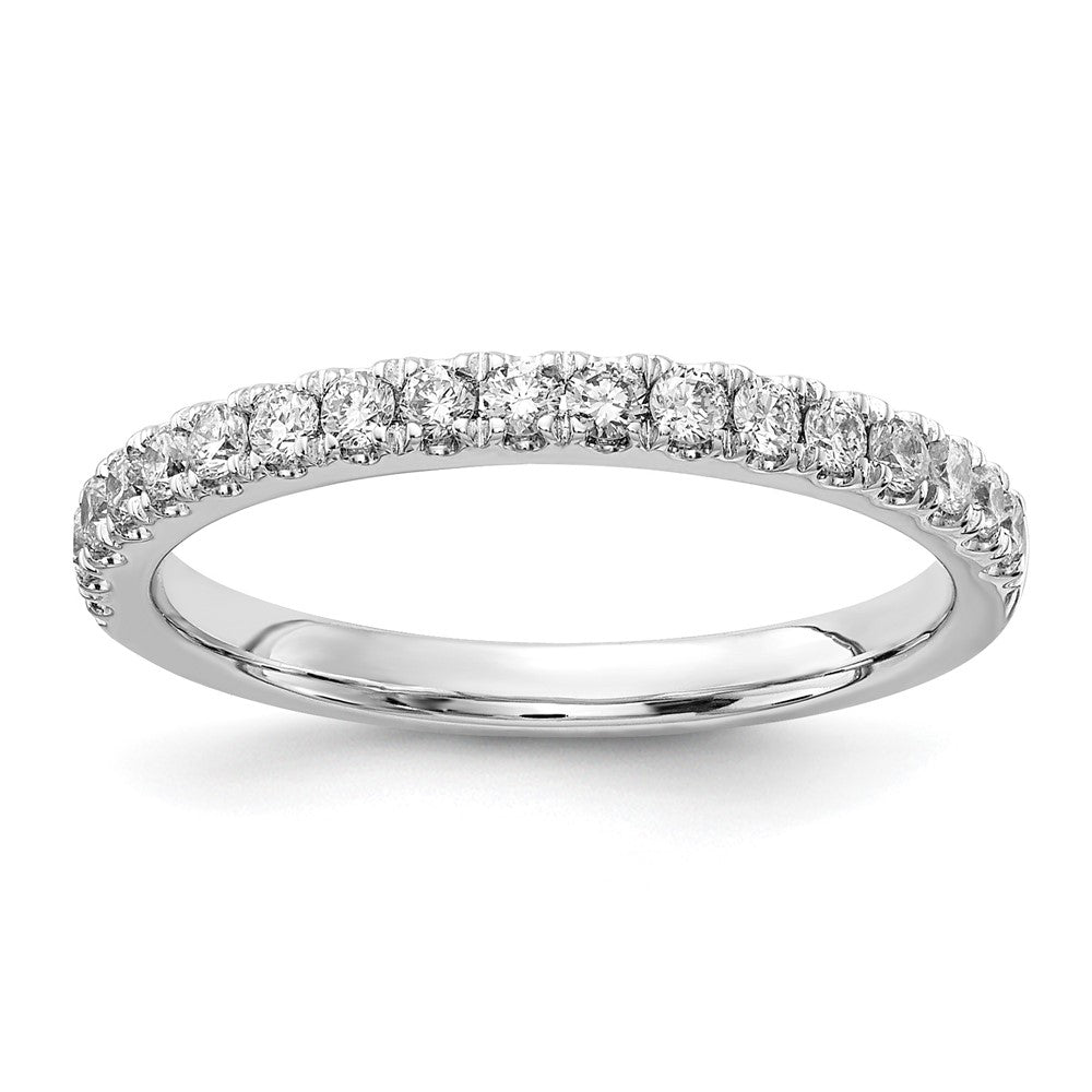 14k White Gold 1/3 carat Lab Grown Diamond VS/SI+ G+ Complete Wedding Band