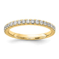 14k 1/3 carat Lab Grown Diamond VS/SI+ G+ Complete Wedding Band