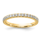 14k 1/3 carat Lab Grown Diamond VS/SI+ G+ Complete Wedding Band