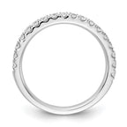 14k White Gold 1/2 carat Lab Grown Diamond VS/SI+ G+ Complete Wedding Band