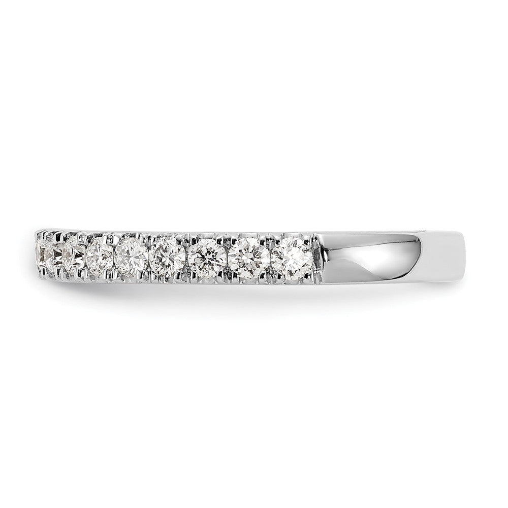 14k White Gold 1/2 carat Lab Grown Diamond VS/SI+ G+ Complete Wedding Band