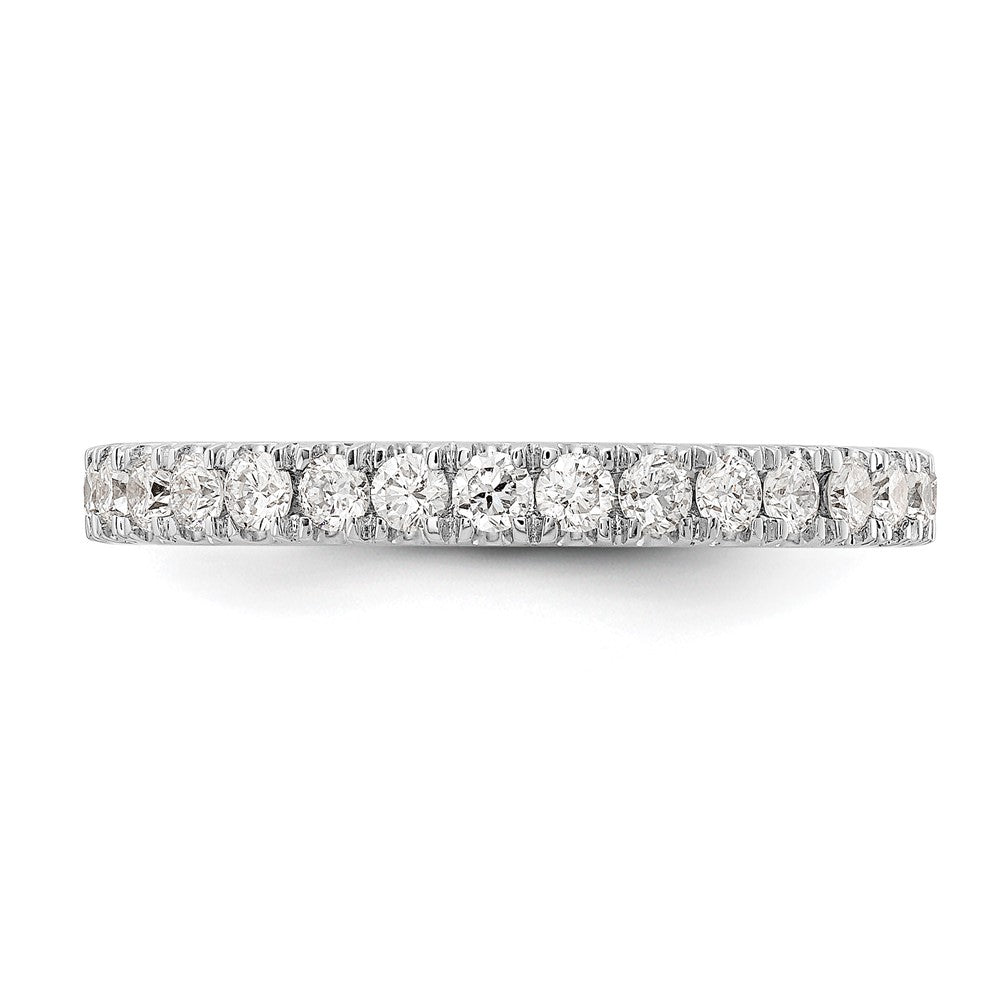 14k White Gold 1/2 carat Lab Grown Diamond VS/SI+ G+ Complete Wedding Band