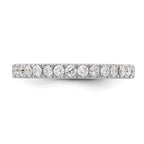 14k White Gold 1/2 carat Lab Grown Diamond VS/SI+ G+ Complete Wedding Band
