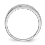 IB Goodman 14k White Gold 1/3 carat Diamond 7-stone Mens Channel Ring