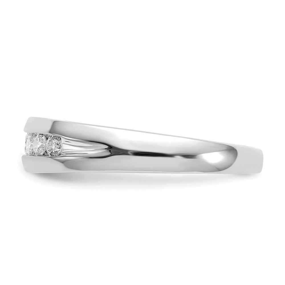 IB Goodman 14k White Gold 1/3 carat Diamond 7-stone Mens Channel Ring