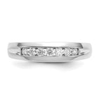 IB Goodman 14k White Gold 1/3 carat Diamond 7-stone Mens Channel Ring
