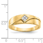 IB Goodman 14k 1/10 carat Diamond Square Cluster Mens Ring
