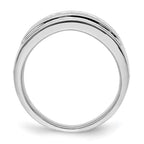 IB Goodman 14k White Gold 1/4 carat Diamond 5-stone Mens Channel Ring