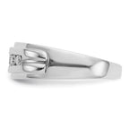 IBGoodman 14k White Gold 1/4 carat Lab Grown Diamond VS/SI+ G+ Complete Men's Band