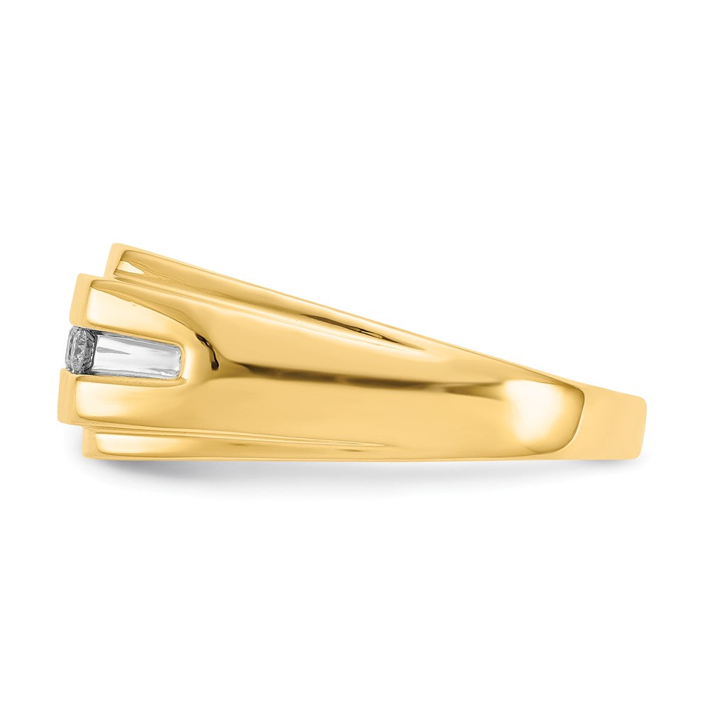 IB Goodman 14k 1/4 carat Diamond 6-stone Mens Ring