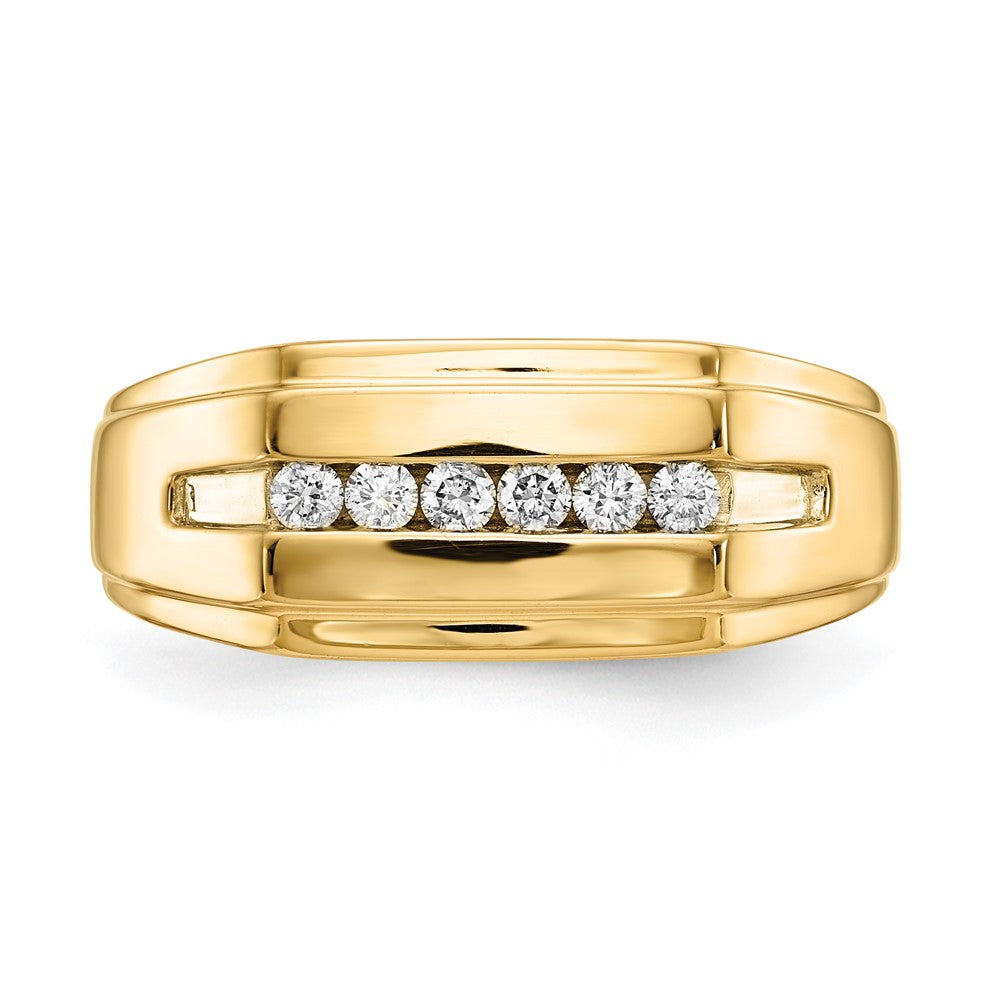 IB Goodman 14k 1/4 carat Diamond 6-stone Mens Ring