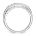IB Goodman 14k White Gold 1/10 carat Diamond 5-stone Mens Ring