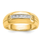 IB Goodman 14k 1/10 carat Diamond 5-stone Mens Ring