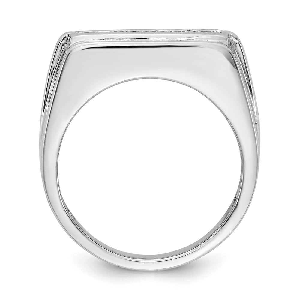 IB Goodman 14k White Gold 1/2 carat Diamond 5-stone Mens Ring