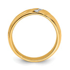 IB Goodman 14k 1/6 carat Diamond 3-stone Mens Ring