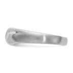 IB Goodman 14k White Gold 1/10 carat Diamond 3-stone Mens Ring