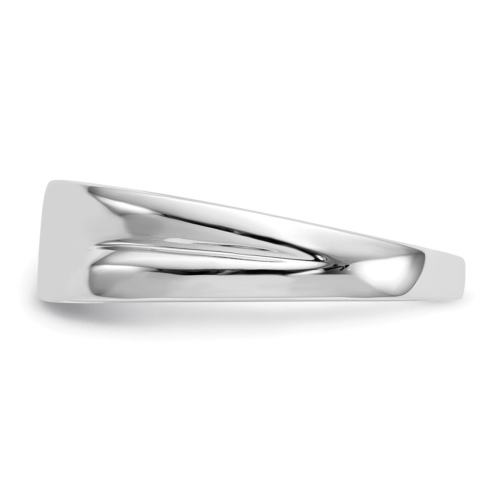 IB Goodman 14k White Gold 1/15 carat Diamond 3-stone Mens Ring