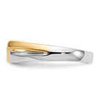 IB Goodman 14k Two-tone 1/6 carat Diamond 3-stone Mens Ring