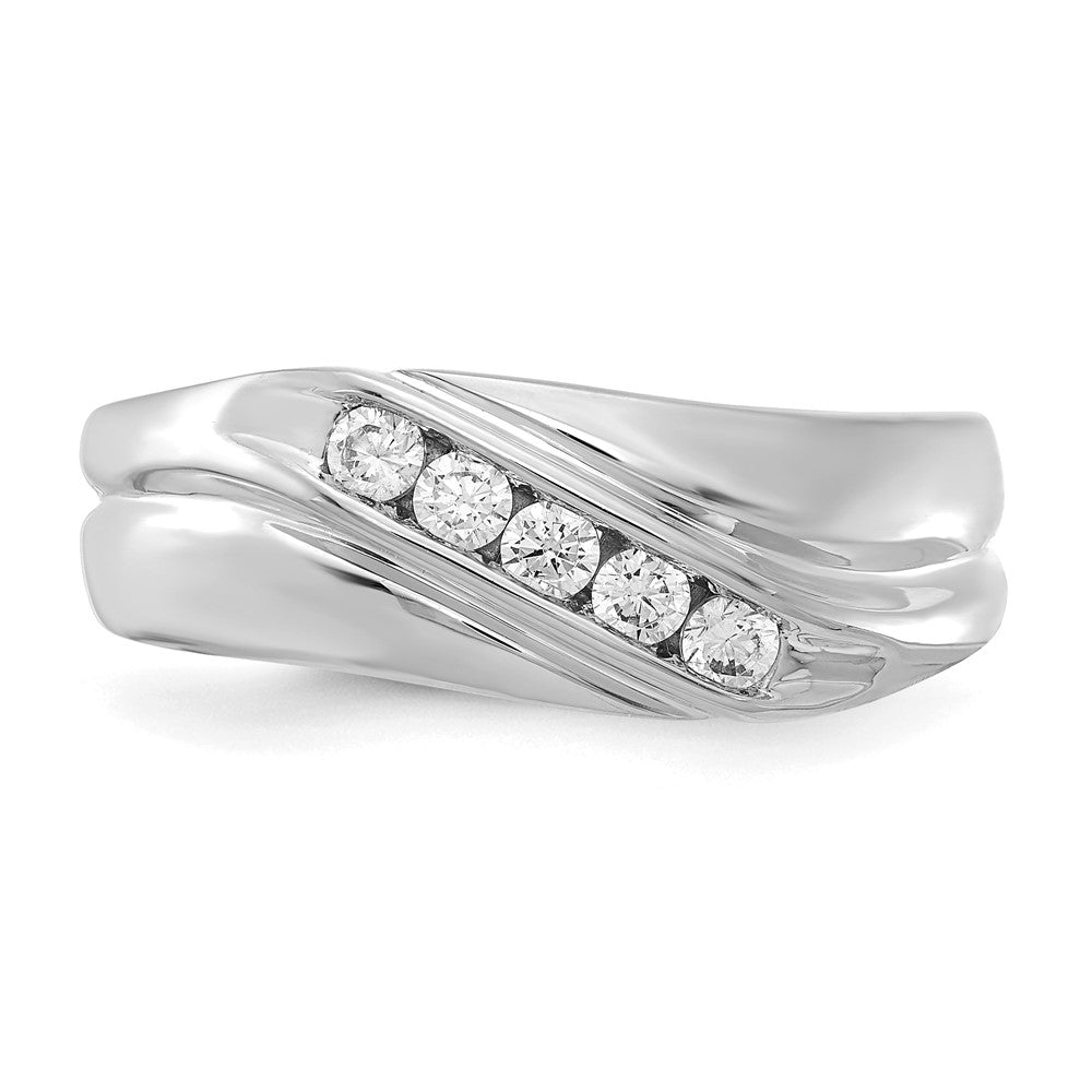 IB Goodman 14k White Gold 1/3 carat Diamond Mens Ring