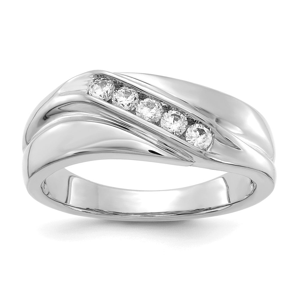 IB Goodman 14k White Gold 1/3 carat Diamond Mens Ring