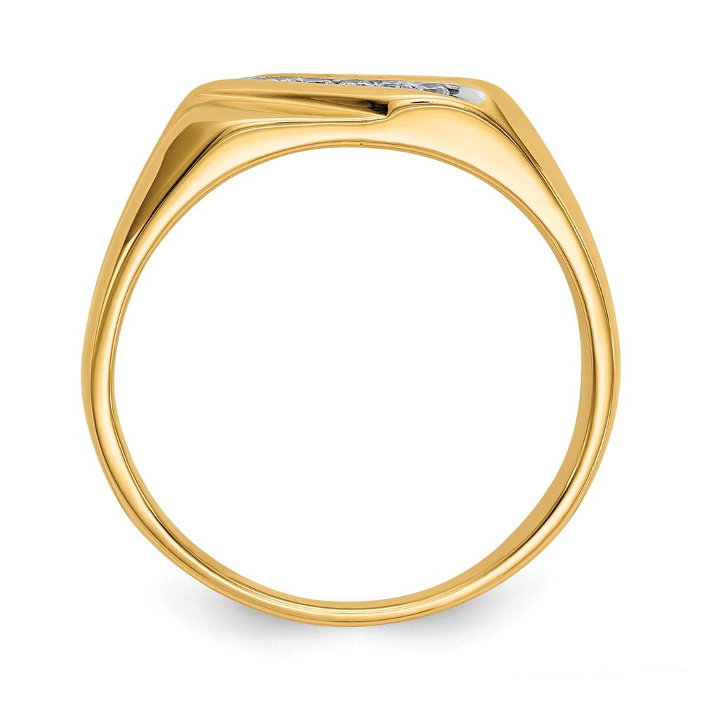 IB Goodman 14k 1/8 carat Diamond Mens Ring