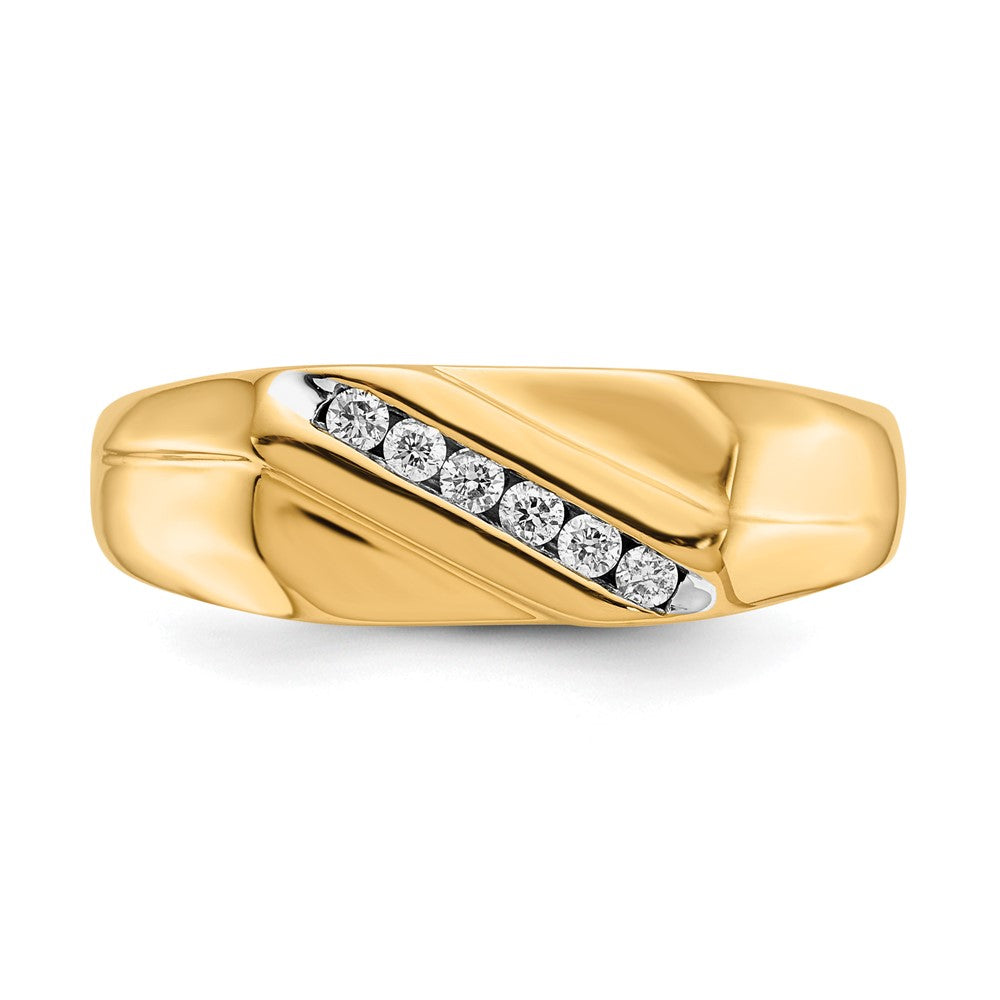 IB Goodman 14k 1/8 carat Diamond Mens Ring