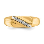 IB Goodman 14k 1/8 carat Diamond Mens Ring
