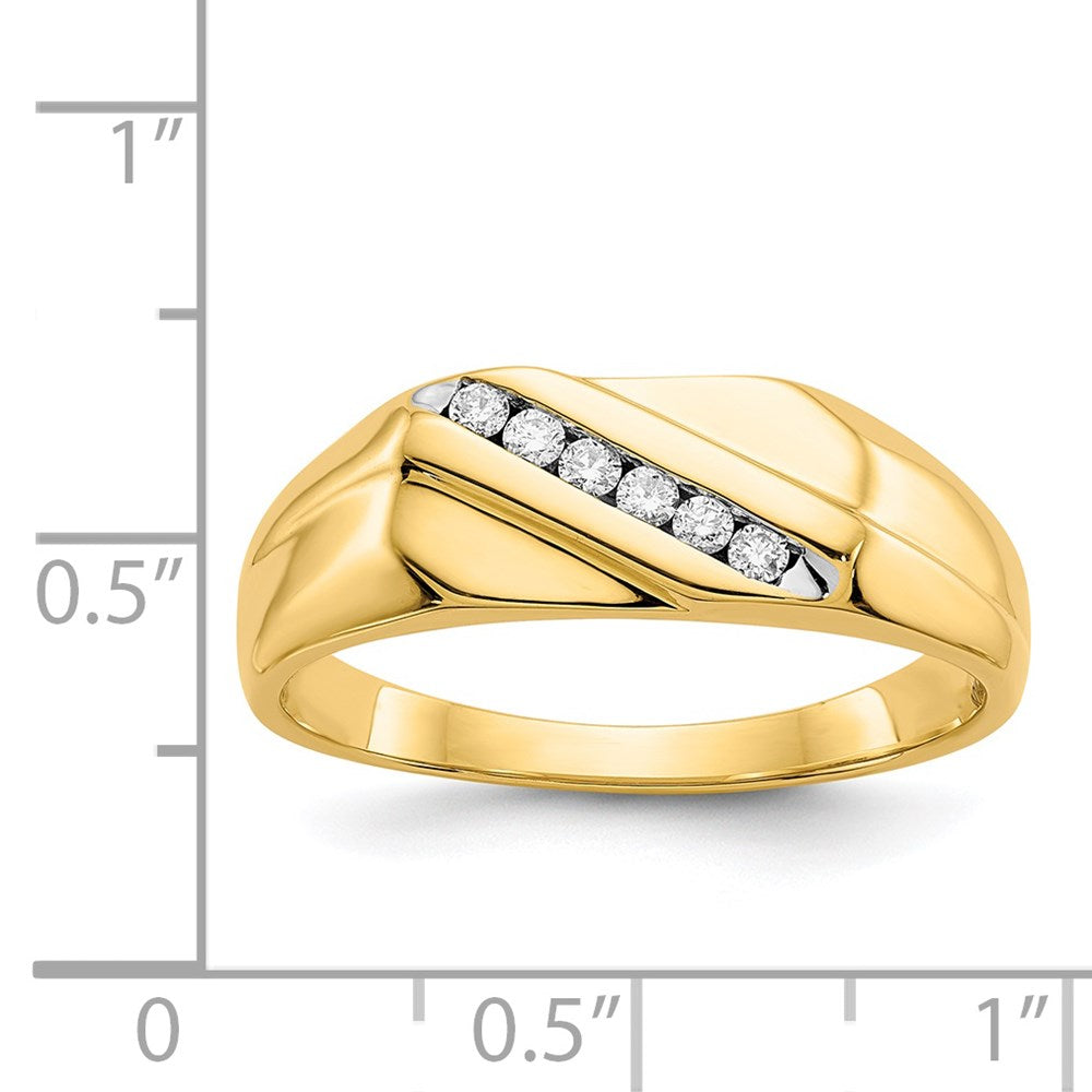 IB Goodman 14k 1/8 carat Diamond Mens Ring