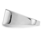 IB Goodman 14k White Gold 1/4 carat Diamond Square Cluster Mens Ring