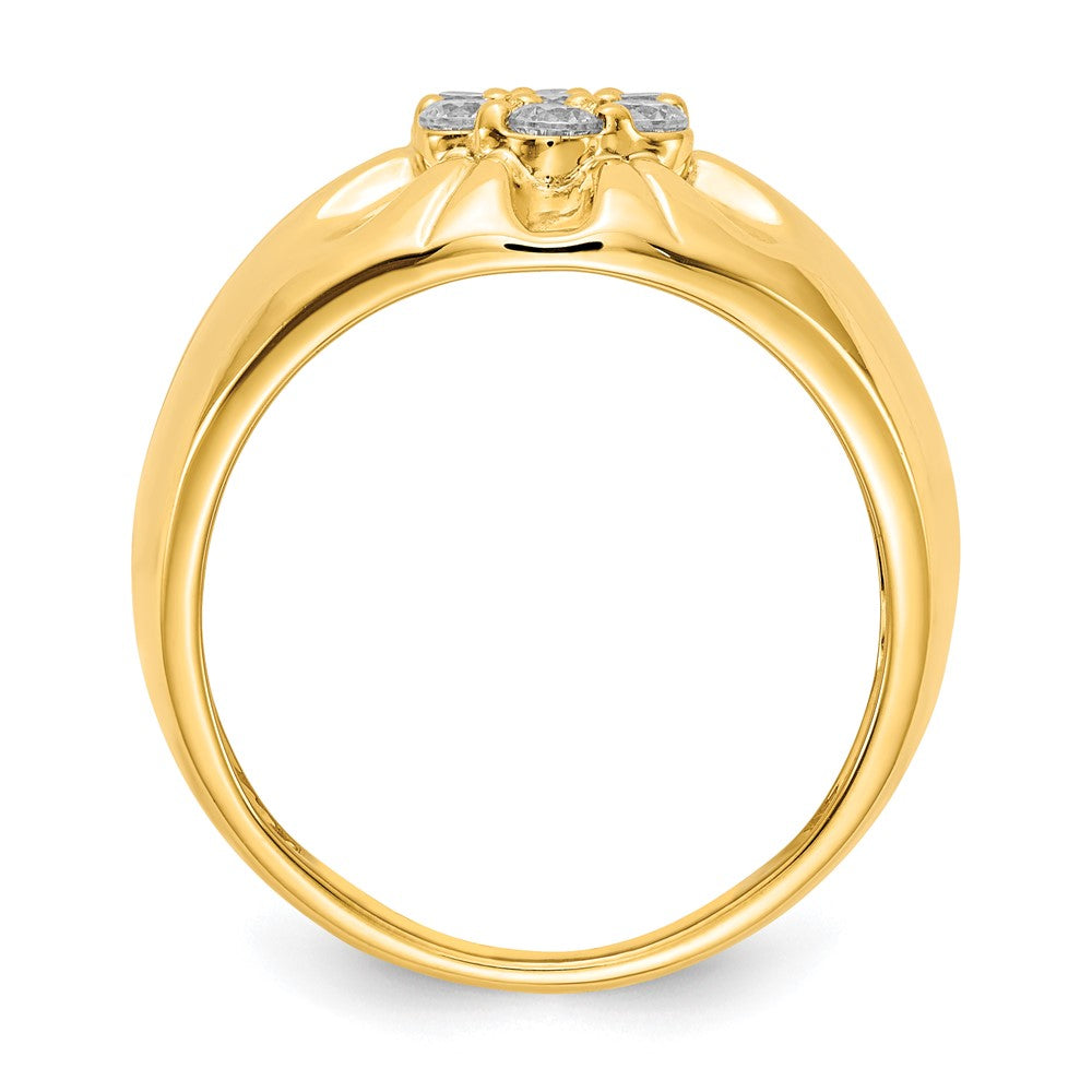 IB Goodman 14k 3/4 carat Diamond Mens Cluster Ring
