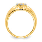 IB Goodman 14k 3/4 carat Diamond Mens Cluster Ring