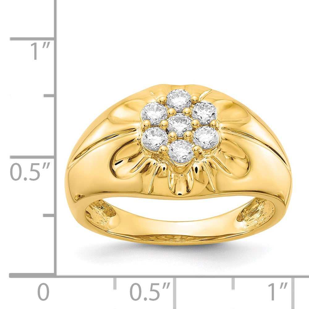 IB Goodman 14k 3/4 carat Diamond Mens Cluster Ring