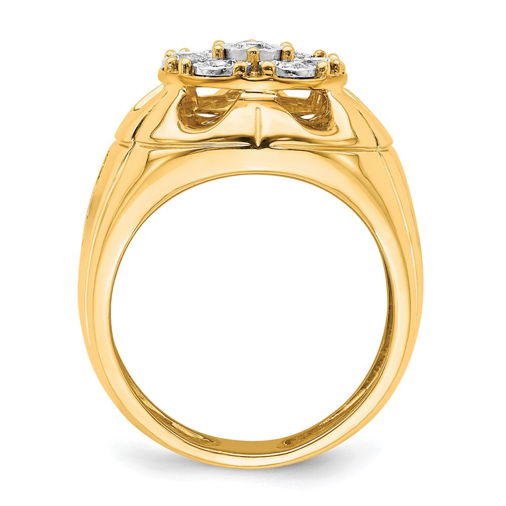 IBGoodman 14k 5/8 carat Lab Grown Diamond VS/SI+ G+ Complete Men's Ring