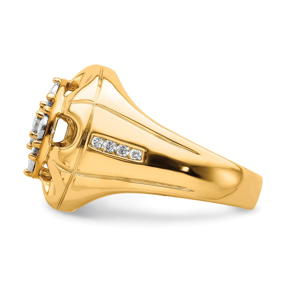 IBGoodman 14k 5/8 carat Lab Grown Diamond VS/SI+ G+ Complete Men's Ring
