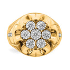 IBGoodman 14k 5/8 carat Lab Grown Diamond VS/SI+ G+ Complete Men's Ring