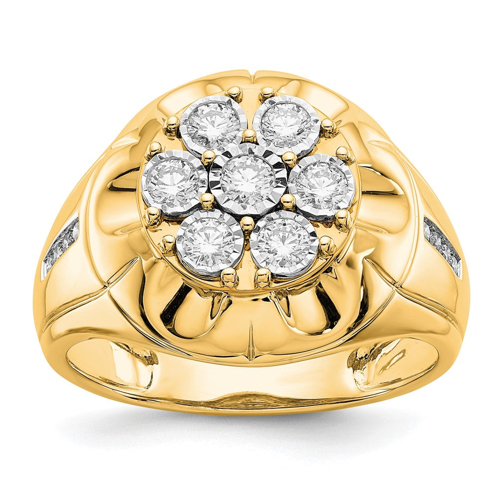 IBGoodman 14k 5/8 carat Lab Grown Diamond VS/SI+ G+ Complete Men's Ring