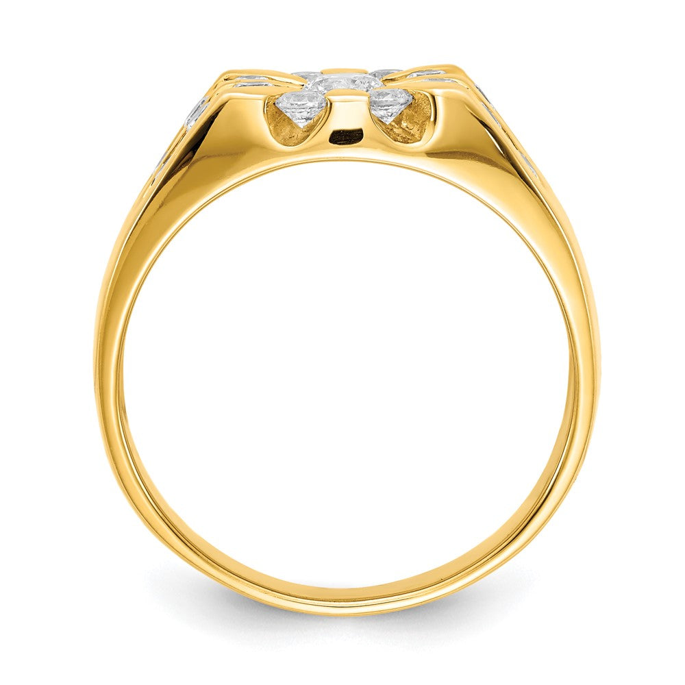 IB Goodman 14k 1 carat AA Diamond Mens Ring