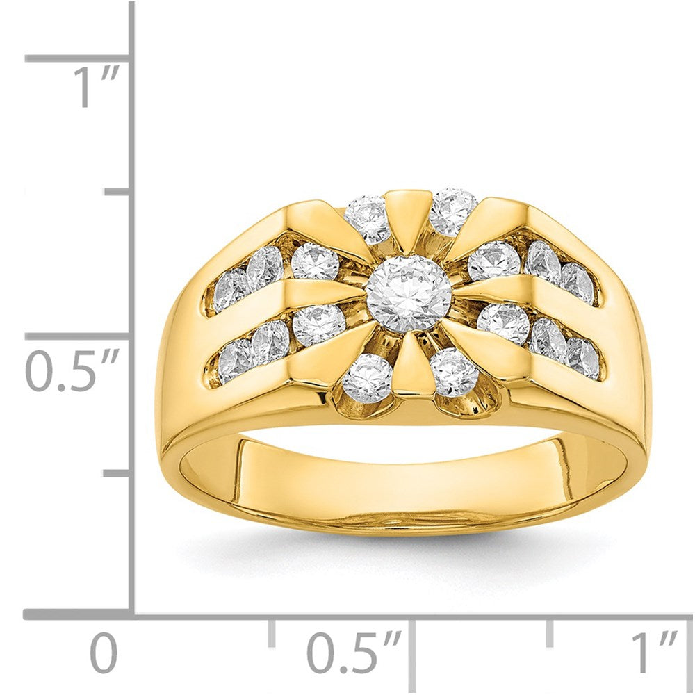 IB Goodman 14k 1 carat AA Diamond Mens Ring