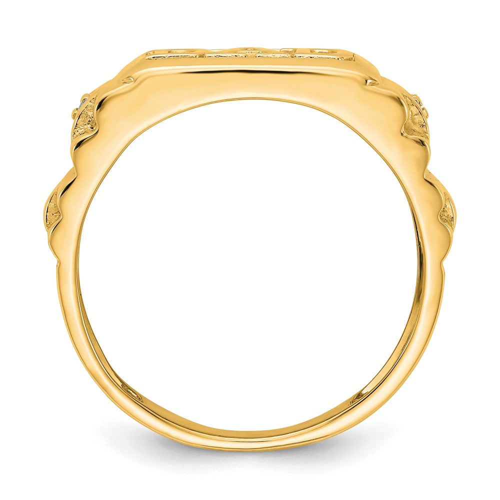IB Goodman 14k AA Diamond Mens DAD Ring