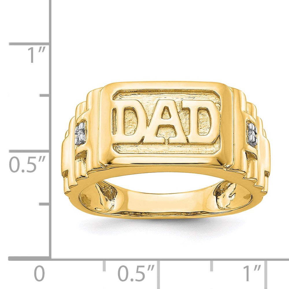 IB Goodman 14k AA Diamond Mens DAD Ring